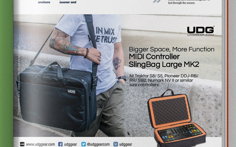 UDG Ultimate MIDI Controller SlingBag Large MK2 Print Ads A5 Artwork