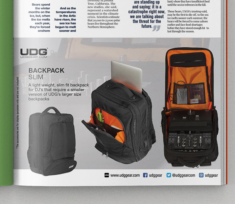 UDG Ultimate Backpack Slim Print Ads A5 Artwork