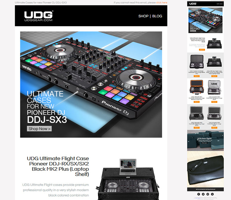 Pioneer DDJ-SX3 Case - Email Newsletter Template HTML File