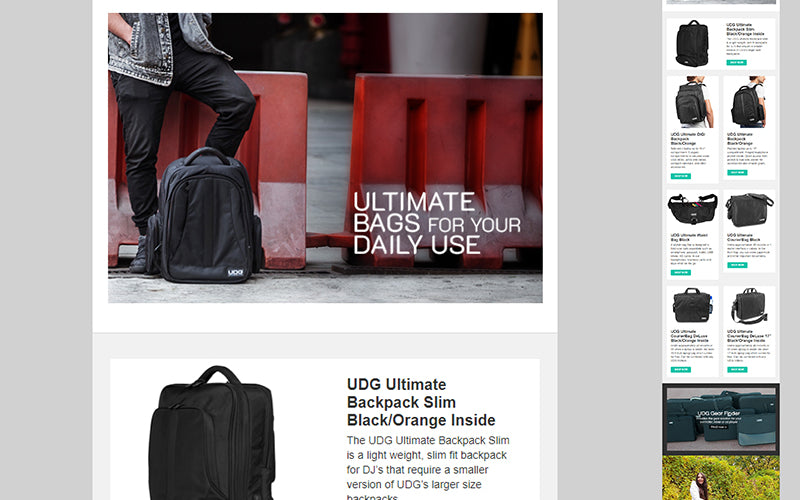 Daily Use Bags - Email Newsletter Template HTML File