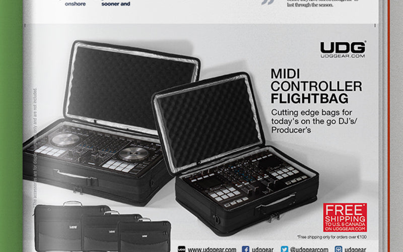 UDG Urbanite MIDI Controller FlightBags Version 2 Print Ads A5 Artwork