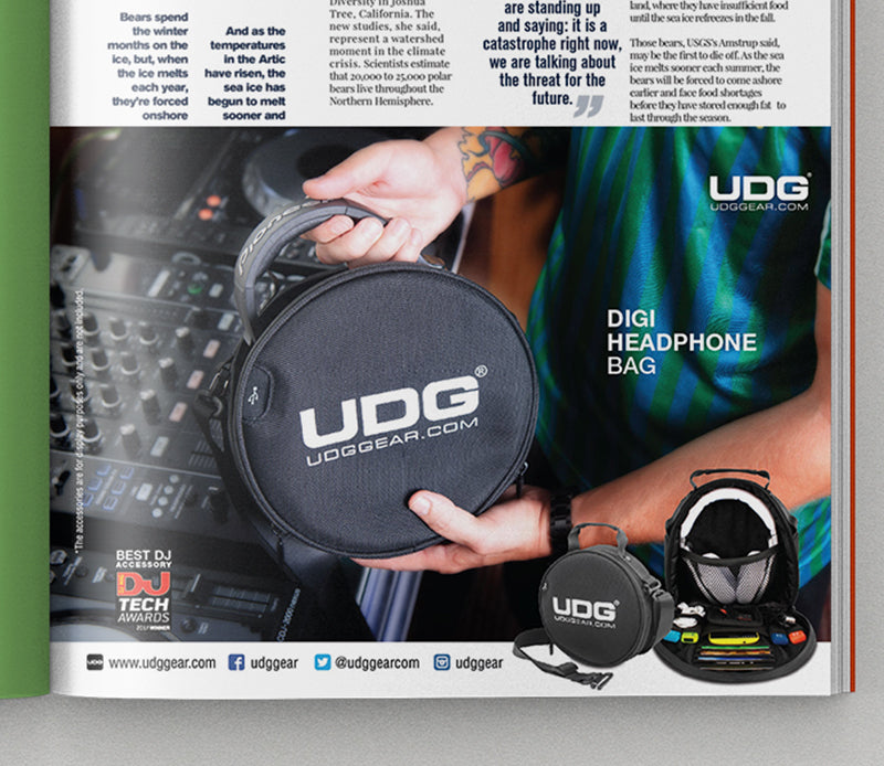 UDG Ultimate DIGI Headphone Bag Print Ads A5 Artwork