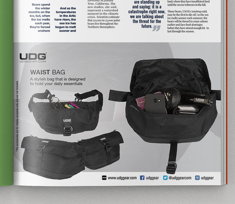 UDG Ultimate Waist Bag Print Ads A5 Artwork