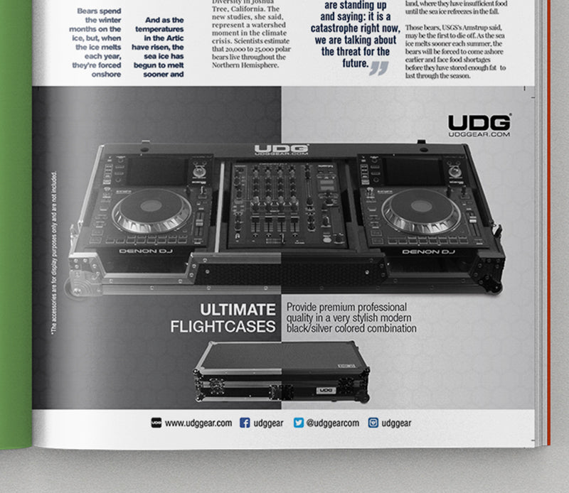 UDG Flight Case Denon Print Ads A5 Artwork