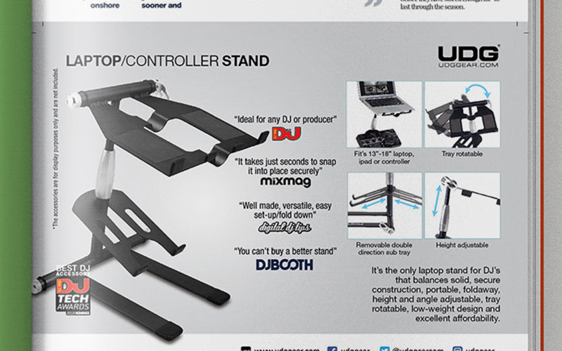 UDG Creator Laptop Stand Print Ads A5 Artwork