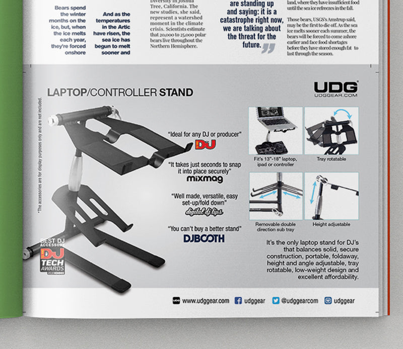 UDG Creator Laptop Stand Print Ads A5 Artwork