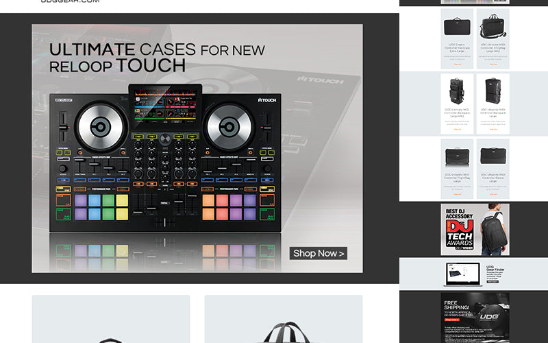 Reloop Touch Case - Email Newsletter Template HTML File