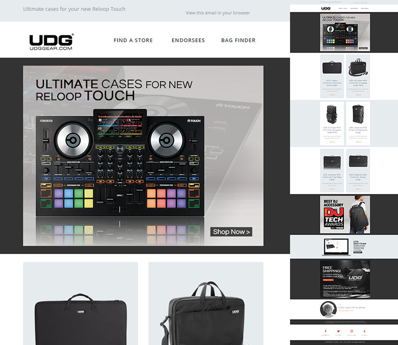 Reloop Touch Case - Email Newsletter Template HTML File