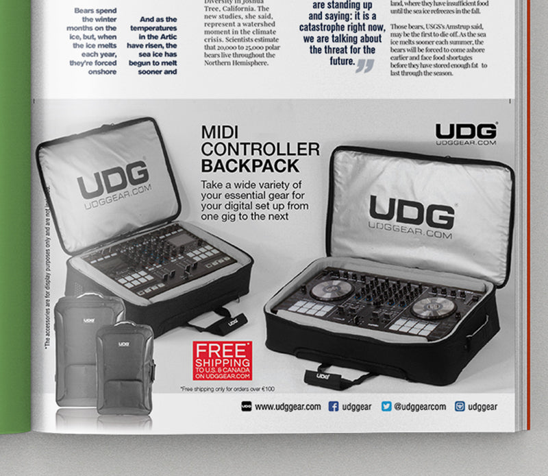 UDG Urbanite MIDI Controller Backpacks Version 2 Print Ads A5 Artwork