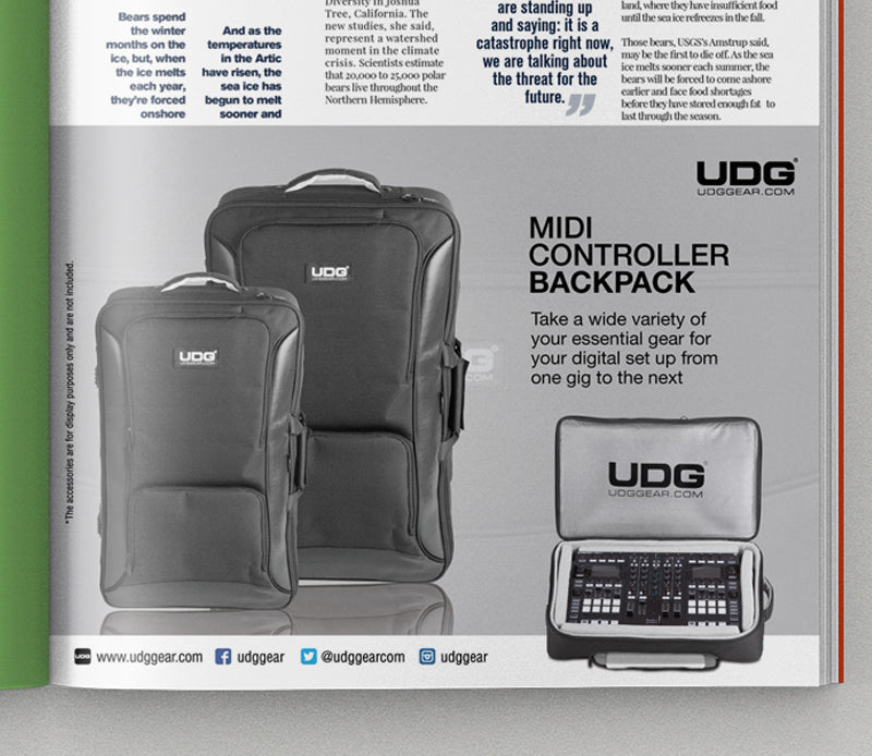 UDG Urbanite MIDI Controller Backpacks Print Ads A5 Artwork