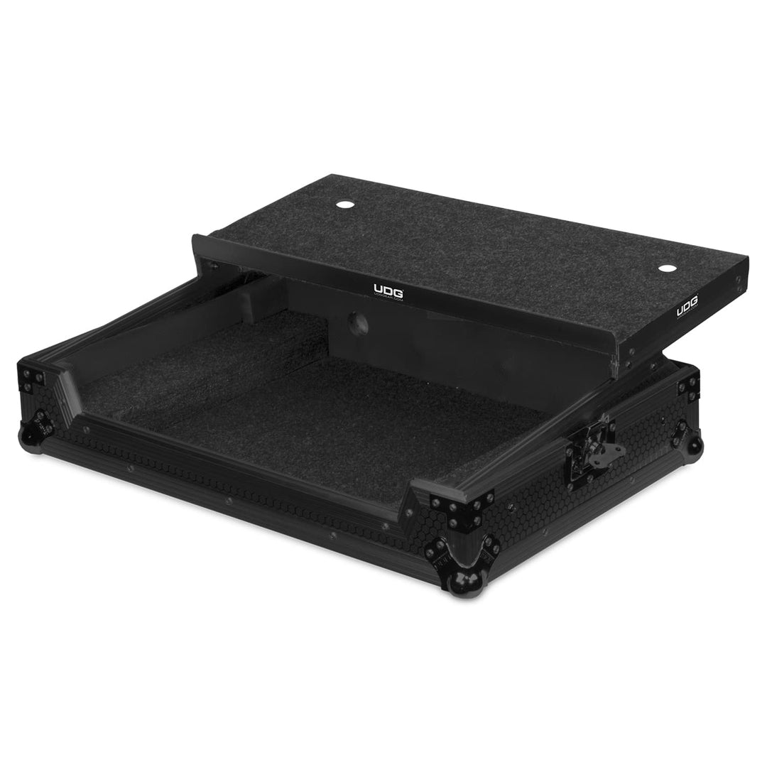 UDG Ultimate Flight Case Pioneer DDJ-RX/ SX3 Black MK2 Plus (Laptop Shelf)