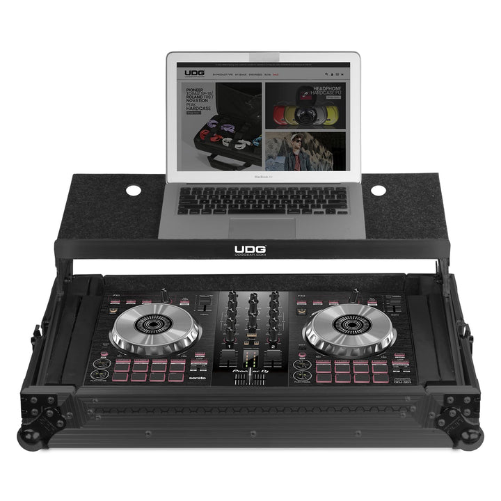 UDG Ultimate Flight Case Multi Format XL Black MK3 Plus (Laptop Shelf)