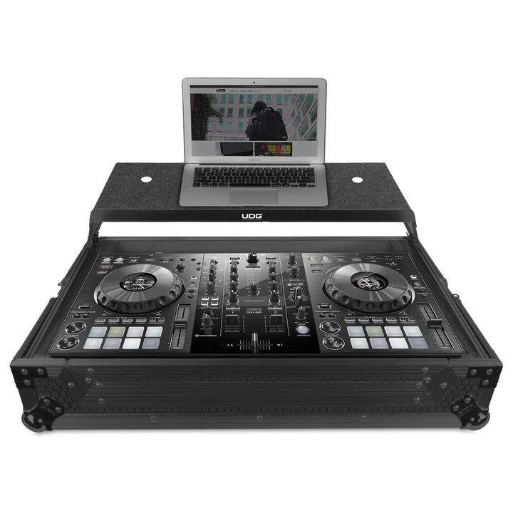 UDG Ultimate Flight Case Pioneer DDJ-800 Black Plus (Laptop Shelf)