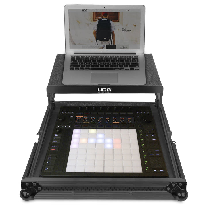 UDG Ultimate Flight Case Ableton Push 3 Black Plus (Laptop Shelf)