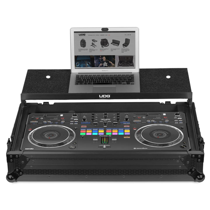 UDG Ultimate Flight Case Pioneer DDJ-REV5 Black Plus (Laptop Shelf)