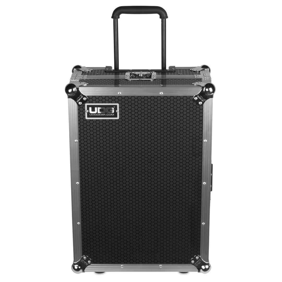 UDG Ultimate Flight Case Multi Format XL Silver Plus (Laptop Shelf, Trolley & Wheels)